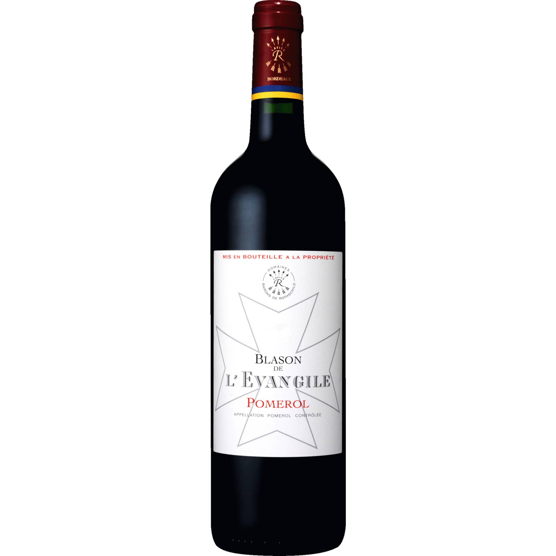 Blason de L'Evangile, Pomerol AOP, Bordeaux, 2019, Rotwein Blason de L'Evangile, Pomerol AOP, Bordeaux, 2019, Rotwein von Château L'Evangile - 33500 - Pomerol - Frankreich