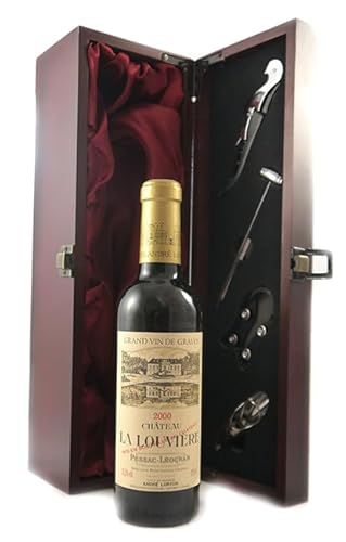 Chateau La Louviere 2000 Pessac Leognan (1/2 bottle) in einer Geschenkbox, da zu 3 Weinaccessoires, 1 x 375ml von Chateau La Louviere