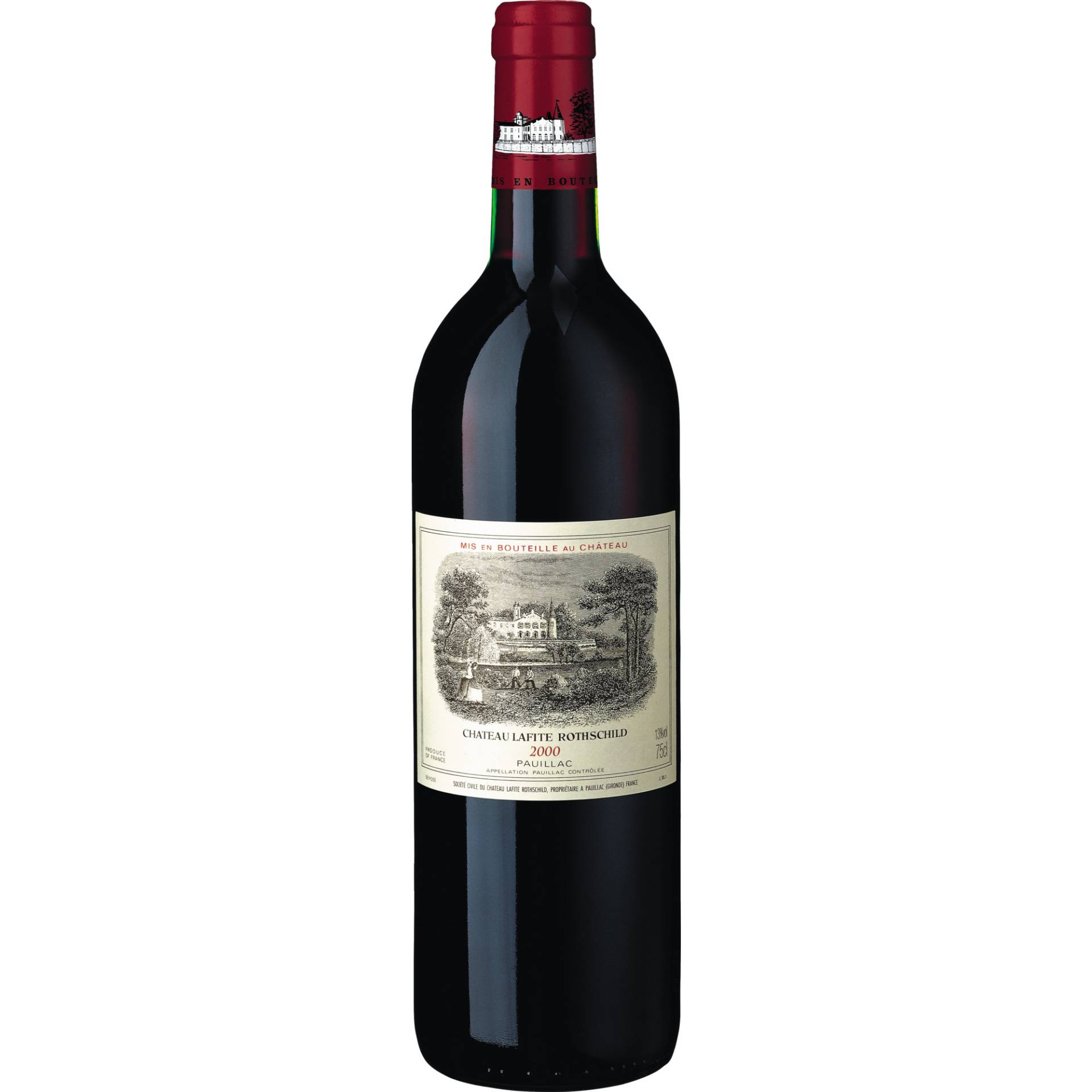 Château Lafite-Rothschild, Pauillac AC, 1er Cru Classé, Bordeaux, 2000, Rotwein Château Lafite-Rothschild, Pauillac AC, 1er Cru Classé, Bordeaux, 2000, Rotwein von Château Lafite-Rothschild - France