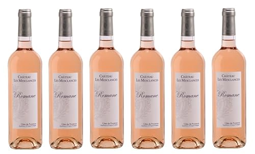 6x 0,75l - 2022er - Château Les Mesclances - Cuvée Romane - Côtes de Provence A.O.P. - Frankreich - Roséwein trocken 6x 0,75l - 2022er - Château Les Mesclances - Cuvée Romane - Côtes de Provence A.O.P. - Frankreich - Roséwein trocken von Château Les Mesclances