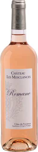 Rosé Cuvée Romane AOC 2022 von Château Les Mesclances Bio (1x0,75l), trockener Roséwein mit Goldmedaille aus der Provence von Château Les Mesclances