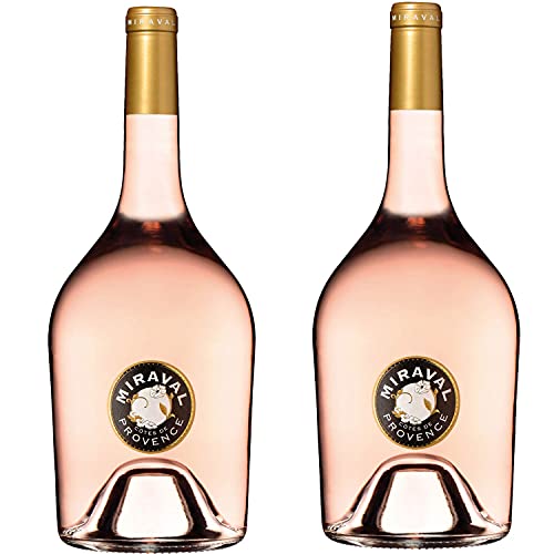 Château Miraval Côtes de Provence Rosé Magnum Roséwein Wein trocken Frankreich (2x 1,5 Liter) von Château Miraval Jolie-Pitt & Perrin
