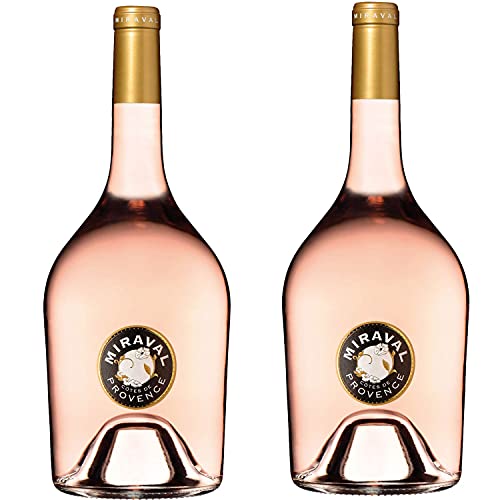 Château Miraval Côtes de Provence Rosé Magnum Roséwein Wein trocken Frankreich (2x 1,5 Liter) von Château Miraval Jolie-Pitt & Perrin