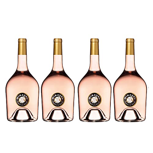 Château Miraval Côtes de Provence Rosé Magnum Roséwein Wein trocken Frankreich (4x 1,5 Liter) von Château Miraval Jolie-Pitt & Perrin