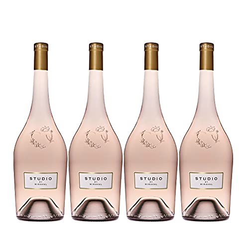 STUDIO by Miraval Rosé Méditerranée IGP Magnum Roséwein Wein trocken Frankreich (4x 1,5 Liter) von Château Miraval Jolie-Pitt & Perrin