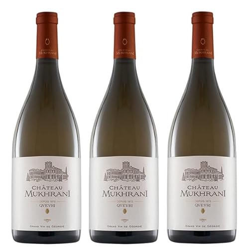 3x 0,75l - 2019er - Château Mukhrani - Qvevri White - Grande Vin de Géorgie - Georgien - Weißwein trocken 3x 0,75l - 2019er - Château Mukhrani - Qvevri White - Grande Vin de Géorgie - Georgien - Weißwein trocken von Château Mukhrani