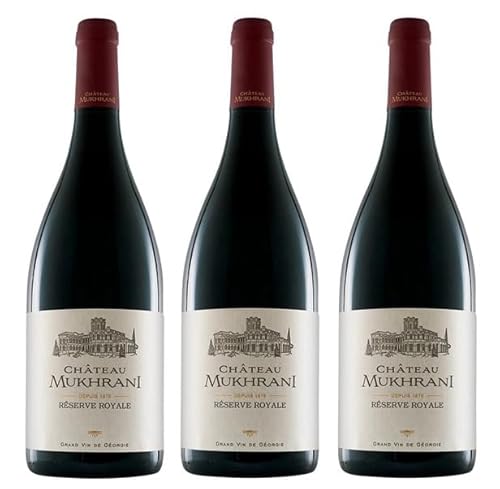 3x 0,75l - 2019er - Château Mukhrani - Reserve Royale - Red - Grande Vin de Géorgie - Georgien - Rotwein trocken von Château Mukhrani
