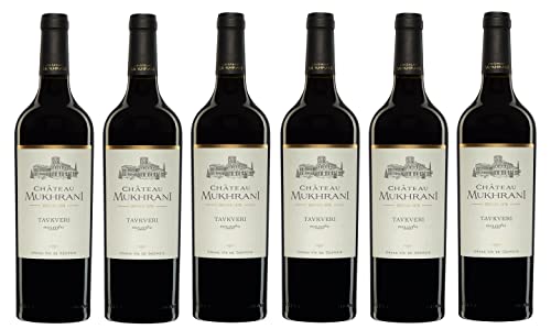 6x 0,75l - 2018er - Château Mukhrani - Tavkveri - Grande Vin de Géorgie - Georgien - Rotwein trocken von Château Mukhrani