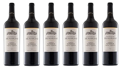 6x 0,75l - 2020er - Château Mukhrani - Saperavi Supérieur - Grande Vin de Géorgie - Georgien - Rotwein trocken von Château Mukhrani