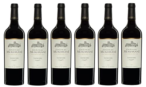 6x 0,75l - Château Mukhrani - Tavkveri - Grand Vin de Géorgie - Georgien - Rotwein trocken von Château Mukhrani