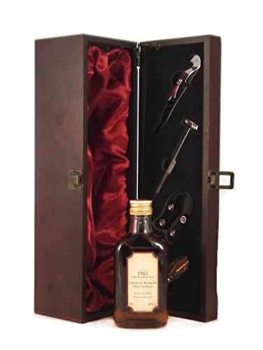 Chateau Pierron Tres Vieille Vintage Armagnac 1961 20cls Decanted Selection in einer mit Seide ausgestatetten Geschenkbox, 1 x 200ml von Chateau Pierron Tres