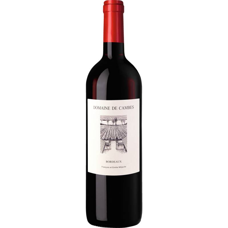 Domaine de Cambes, Bordeaux AOP, Bordeaux, 2021, Rotwein von Château Roc des Cambes, 33710 Bourg, France