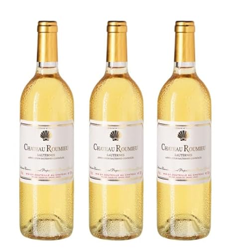 3x 0,75l - 2017er - Château Roumieu - Sauternes A.O.P. - Bordeaux - Frankreich - Weißwein süß von Château Roumieu