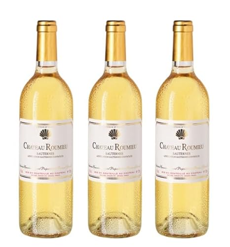 3x 0,75l - 2019er - Château Roumieu - Sauternes A.O.P. - Bordeaux - Frankreich - Weißwein süß 3x 0,75l - 2019er - Château Roumieu - Sauternes A.O.P. - Bordeaux - Frankreich - Weißwein süß von Château Roumieu