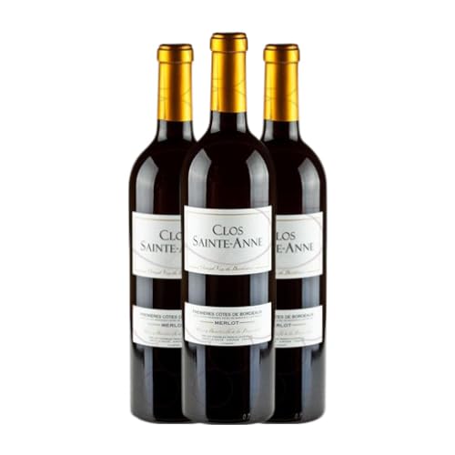 Château Thieuley Clos Sainte Anne Negre Bordeaux 75 cl (Schachtel mit 3 Flaschen von 75 cl) von Château Thieuley