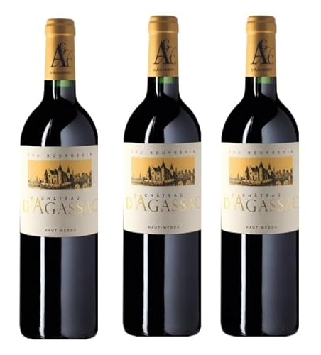 3x 0,75l - 2018er - Château d'Agassac - Cru Bourgeois - Haut-Médoc A.O.P. - Bordeaux - Frankreich - Rotwein trocken von Château d'Agassac