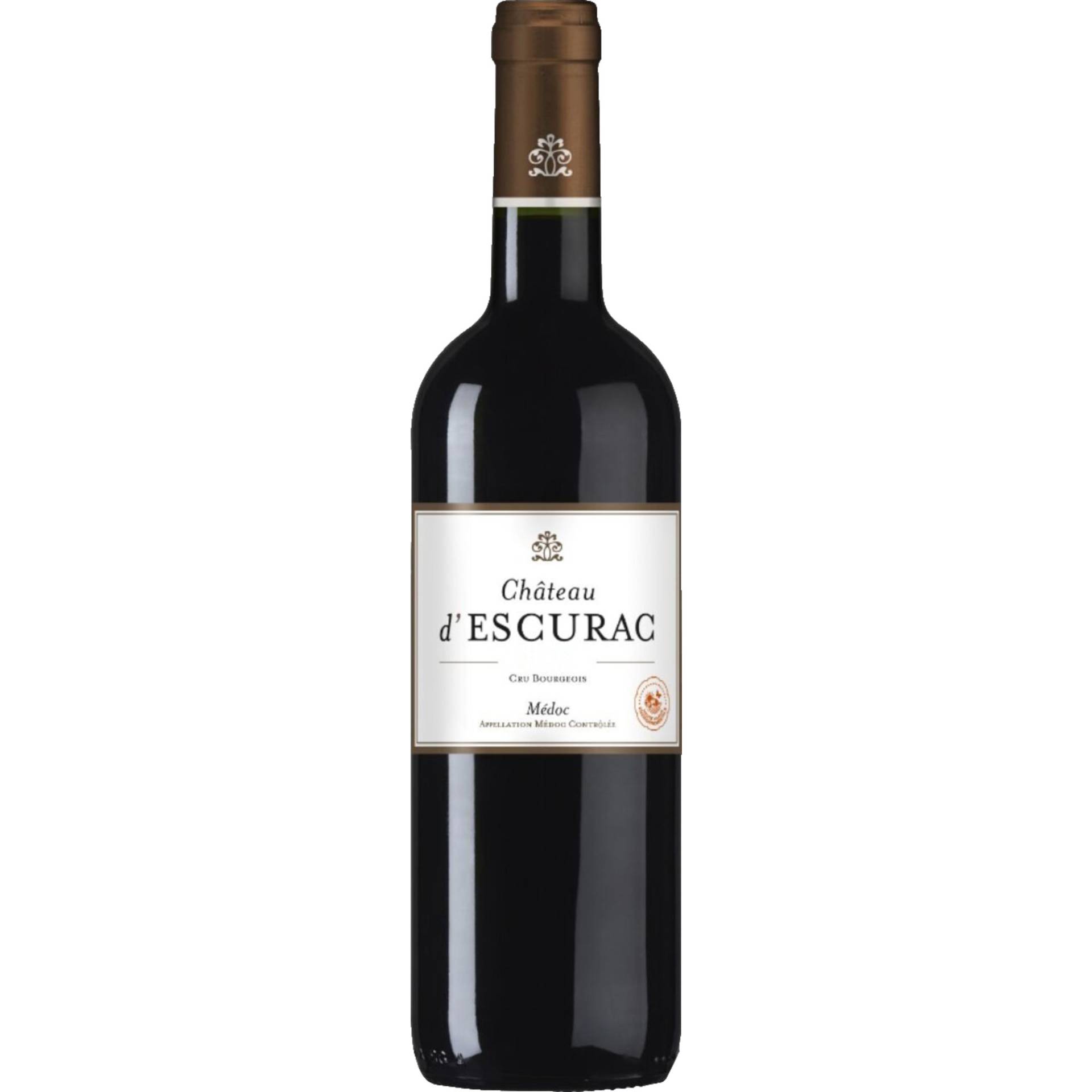 Château d'Escurac, Médoc AOP, Cru Bourgeois, Bordeaux, 2019, Rotwein Château d'Escurac, Médoc AOP, Cru Bourgeois, Bordeaux, 2019, Rotwein von Château d‘Escurac, F-33340 Civrac-en-Médoc