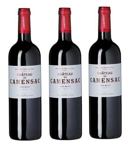 3x 0,75l - 2019er - Château de Camensac - 5ème Grand Cru Classé - Haut-Médoc A.O.P. - Bordeaux - Frankreich - Rotwein trocken 3x 0,75l - 2019er - Château de Camensac - 5ème Grand Cru Classé - Haut-Médoc A.O.P. - Bordeaux - Frankreich - Rotwein trocken von Château de Camensac
