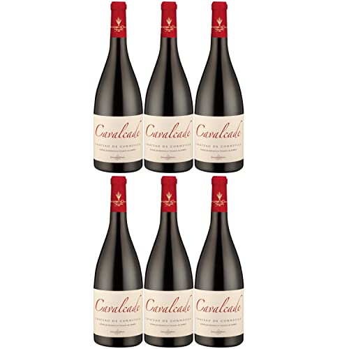 Château de Corneilla Cavalcade Rouge Côtes du Roussillon Les Aspres Rotwein trocken AOP (6 Flaschen) von Château de Corneilla