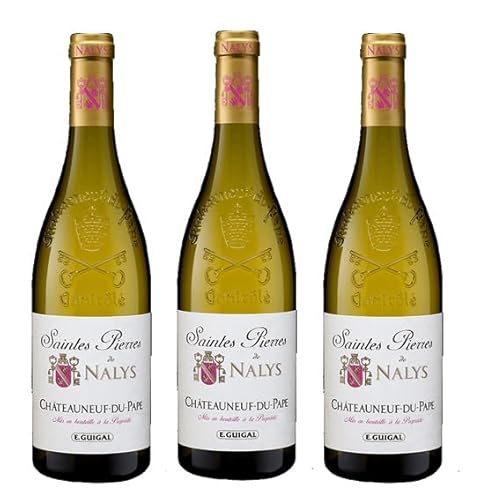 3x 0,75l - 2023er - Saintes Pierres de Nalys - Blanc - Châteauneuf-du-Pape A.O.P. - Rhône - Frankreich - Weißwein trocken 3x 0,75l - 2023er - Saintes Pierres de Nalys - Blanc - Châteauneuf-du-Pape A.O.P. - Rhône - Frankreich - Weißwein trocken von Château de Nalys
