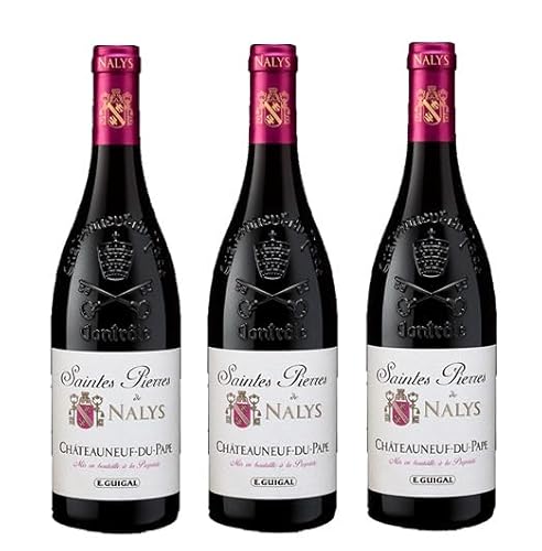 3x 0,75l - 2020er - Saintes Pierres de Nalys - Châteauneuf-du-Pape A.O.P. - Rhône - Frankreich - Rotwein trocken 3x 0,75l - 2020er - Saintes Pierres de Nalys - Châteauneuf-du-Pape A.O.P. - Rhône - Frankreich - Rotwein trocken von Château de Nalys
