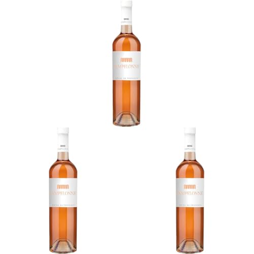 Château de Pampelonne - Pampelonne Rosé, Appellation Côtes de Provence Protégée Roséwein aus Frankreich trocken (1 x 0.75 l) (Packung mit 3) von Château de Pampelonne