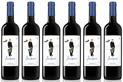 6-er Set Rotwein „Jacques“, trocken, 2019, Languedoc AOP, Frankreich, La Belle Collection, 0,75 L * 6 Flaschen, 13,5% Vol. von Château de Saint-Martin