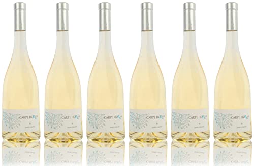 6-er Set trockener Weißwein „Carpe Horam Blanc“ aus Frankreich. 2021, IGP Méditérranée. 0,75 L, Alk. 13% Vol. von Château de Saint-Martin