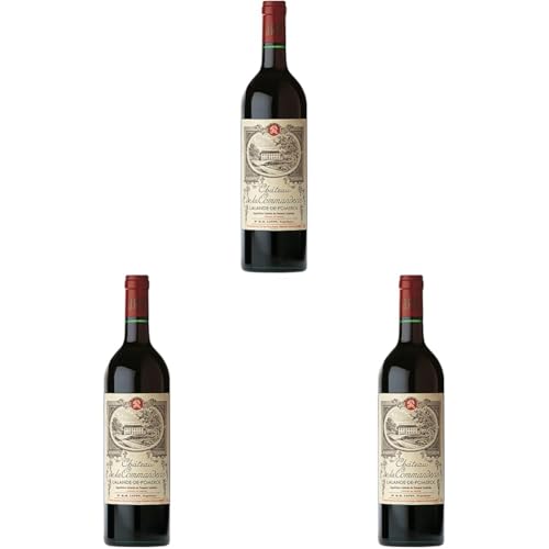 Château de la Commanderie Lalande-De-Pomerol Wein (1 x 0.75 l) (Packung mit 3) von Château de la Commanderie