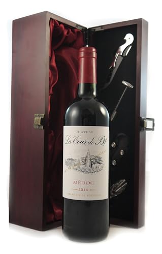 Chateau la Tour be By 2014 Medoc (Red wine) in einer mit Seide ausgestatetten Geschenkbox, da zu 4 Weinaccessoires, 1 x 750ml von Chateau la Tour
