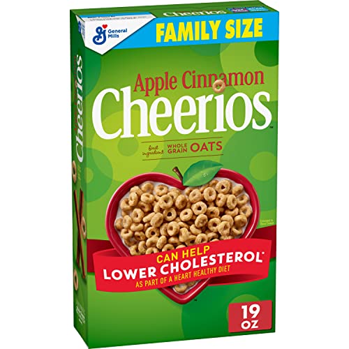 Apfel-Zimt-Cheerios Müsli, limitierte Auflage, glückliche Herzformen, gesundes Müsli mit Vollkornhafer, Familiengröße, 540 ml von Cheerios