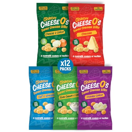 CheeseO's Puffkäsenuggets - verschiedene Sorten Sortiment 12 Beutel à 20g - Ketosnacks - Perfekt für Aperio - Reich an Proteinen - kohlenhydratarm - Keto-/Keto-Diät - Glutenfrei CheeseO's Puffkäsenuggets - verschiedene Sorten Sortiment 12 Beutel à 20g - Ketosnacks - Perfekt für Aperio - Reich an Proteinen - kohlenhydratarm - Keto-/Keto-Diät - Glutenfrei von CheeseO's
