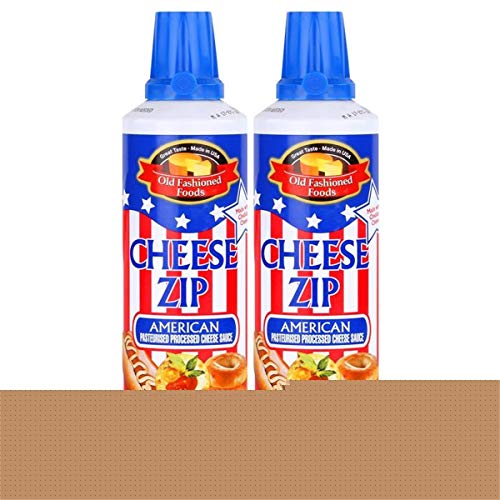 Old Fashioned Foods Cheese Zip 227g Amerikanischer Sprühkäse Cheddar (2er Pack) von Cheese Zip