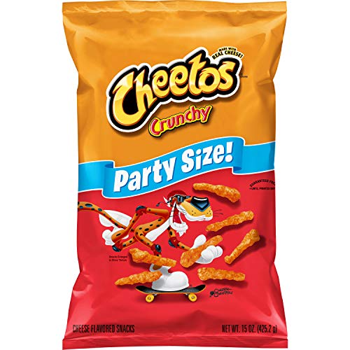 Cheetos Crunchy Snacks mit Käse-Geschmack, Partygröße, 425 g von Cheetos