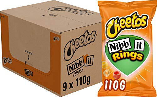 Cheetos Nibb-it Ringe Chips, Schachtel 9 Stück x 110 g Cheetos Nibb-it Ringe Chips, Schachtel 9 Stück x 110 g von Cheetos