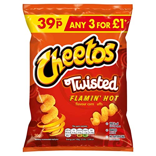 Cheetos Twisted Flamin' Hot Snacks, 12 x 30 g von Cheetos