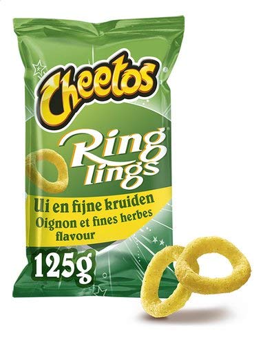 Cheetos Zwiebelchips | Cheetos | Ringlings Zwiebel und feine Kräuterchips | Gesamtgewicht 125 Gramm Cheetos Zwiebelchips | Cheetos | Ringlings Zwiebel und feine Kräuterchips | Gesamtgewicht 125 Gramm von Cheetos
