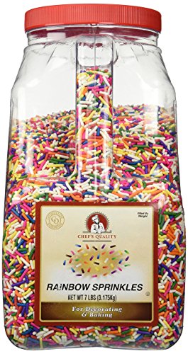 Chef's Quality Rainbow Sprinkles, 7 lb von Chef's Quality