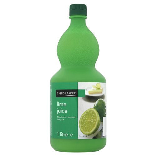 Chef's Larder Lime Juice 1 Litre (Packung 6) von Chefs Larder