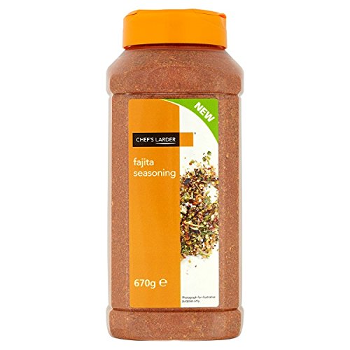 Koch Larder Fajita Seasoning 670g (Packung mit 6 x 670g) von Chefs Larder