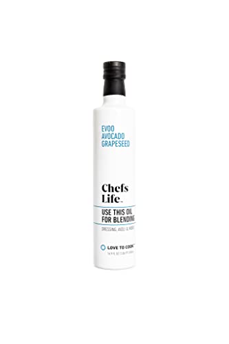 Chefs Life Mischöl, hergestellt mit nativem Olivenöl, Avocadoöl und Sonnenblumenöl, perfekt für Salatdressings, Saucen, Marinaden und Aioli, Restaurant-Qualität (1 Flasche, 480 ml) von Chefs Life