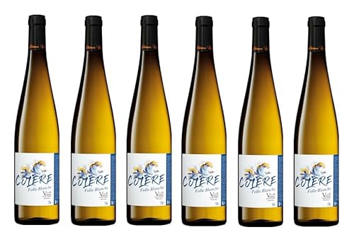 6x 0,75l - Chéreau Carré - Colère - Folle Blanche - Vin de France - Frankreich - Weißwein trocken von Chéreau Carré
