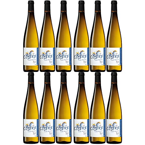 Colère Folle Blanche Vin de France Vices & Vertus trocken Weißwein Wein Frankreich I Visando Paket (12 Flaschen) von Chéreau Carré