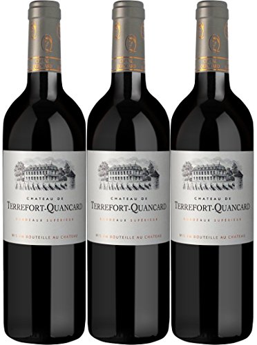Chateau de Terrefort- Quancard - Cheval Quancard - rot - trocken - 13,5%vol.- 3er Paket Chateau de Terrefort- Quancard - Cheval Quancard - rot - trocken - 13,5%vol.- 3er Paket von Cheval Quancard