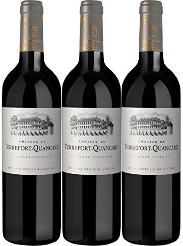 Chateau de Terrefort- Quancard - Cheval Quancard - rot - trocken - 13,5%vol.- 3er Paket von Cheval Quancard