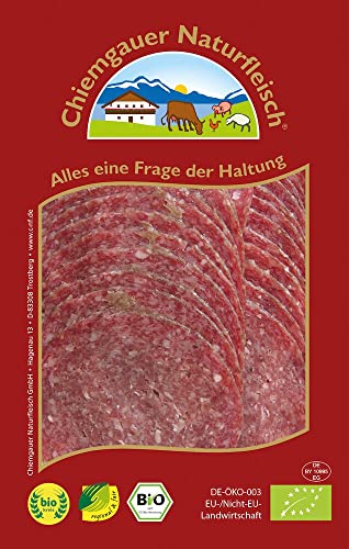 Chiemgauer Naturfleisch Bio Edelsalami luftgetrocknet, mit Edelschimmel (6 x 65 gr) von Chiemgauer Naturfleisch