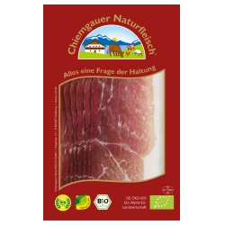 Schwarzwälder Schinken g.g.A., geräuchert, geschnitten von Chiemgauer Naturfleisch