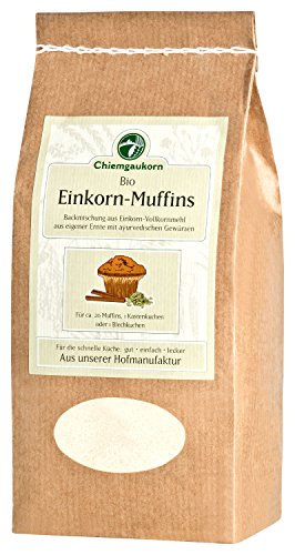Chiemgaukorn Bio Chiemgauer Einkorn-Muffins ayurvedisch, Backmischung 520 g von Chiemgaukorn