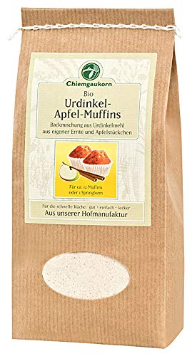 Chiemgaukorn Bio Chiemgauer Urdinkel-Apfel Muffins, Backmischung 450 g von Chiemgaukorn