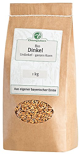 Chiemgaukorn Bio Dinkel Ganzes Korn 1 kg, Urdinkel von Chiemgaukorn